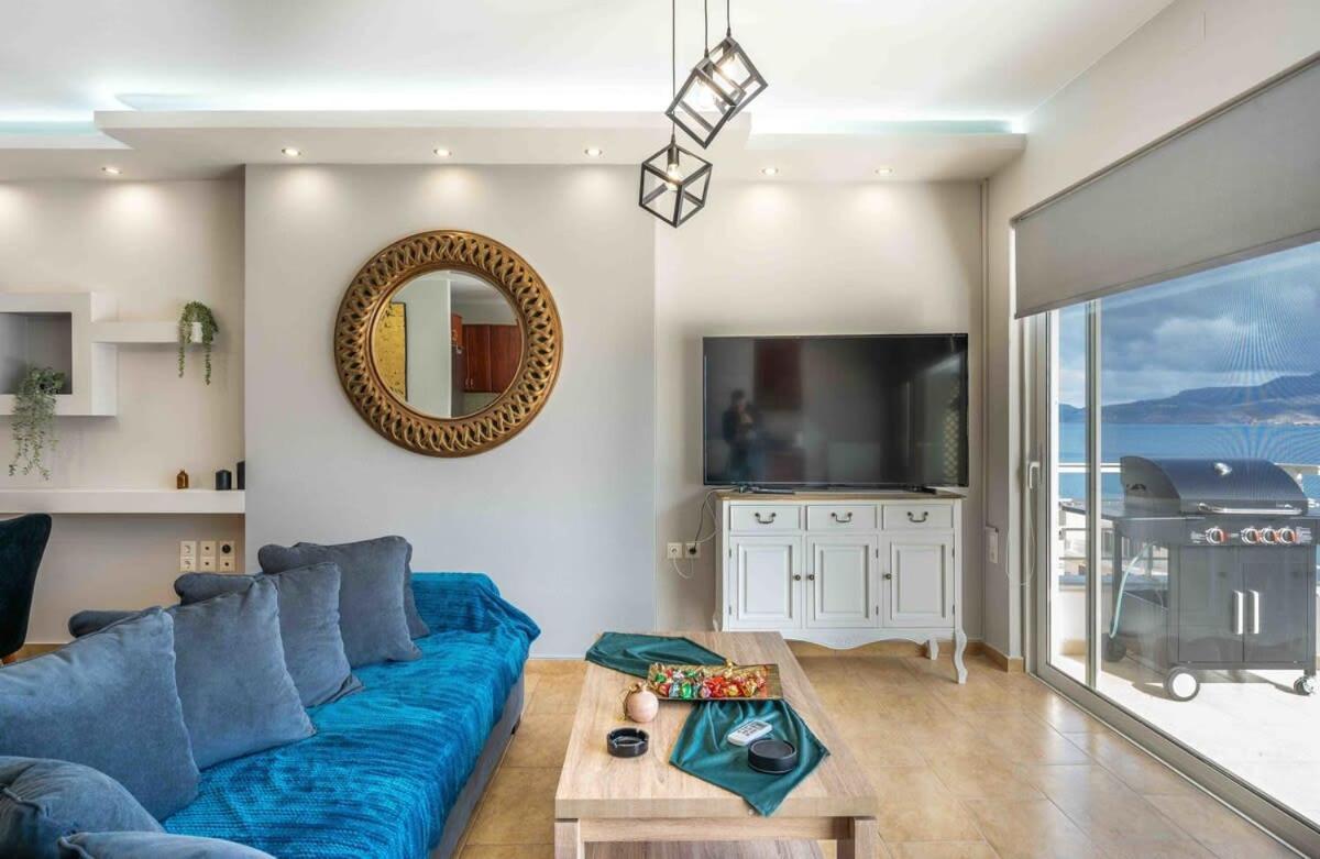 Sitia Panoramic Penthouse - Close To Sandy Beach - Private Parking エクステリア 写真