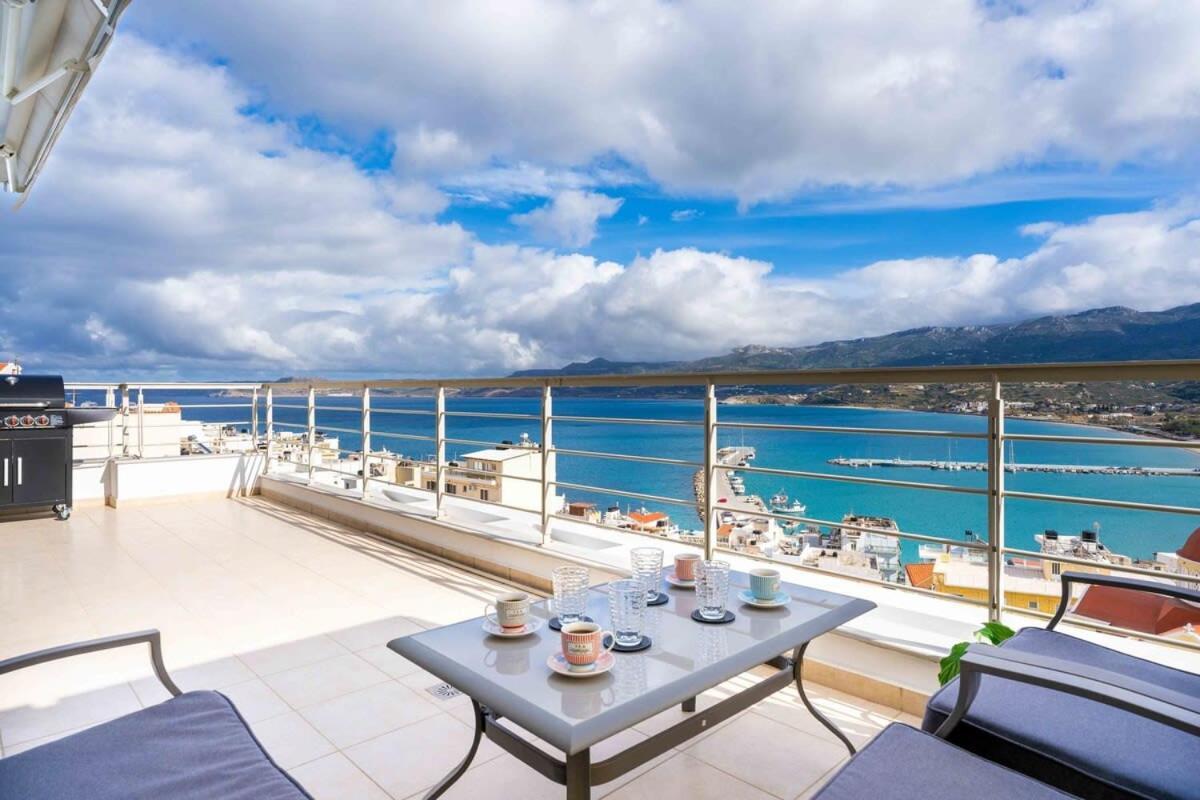 Sitia Panoramic Penthouse - Close To Sandy Beach - Private Parking エクステリア 写真